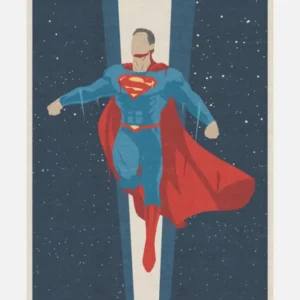 Superman™ Weltraum Dunkelblau Teppich - Teppana