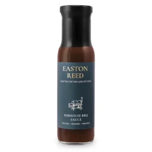 Kräftige Ribhouse BBQ Sauce mit Tomate, braunem Zucker, Melasse und geröstetem Knoblauch. Perfekt für Ribs, Burger, Pulled Pork und Wings