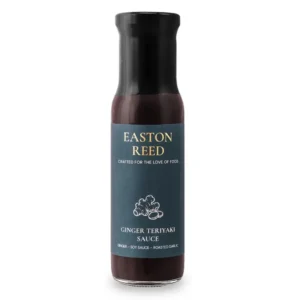 Aromatische Ginger Teriyaki Sauce mit Sojasauce, karamellisiertem Ingwer und braunem Zucker. Fein-süß und vielseitig