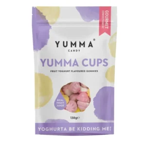 Yumma Cups Pouch Bag von Yumma Candy ☆ Joghurt-Fruchtgummies mit fruchtigem Geschmack ☆ Aus England