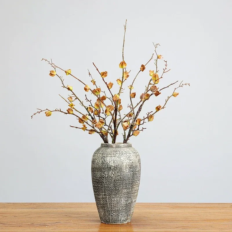 Winterliche, frostige Kunstblumen Zweig-Dekoration 75cm, realistisch, in 5 Farben, ideal für Hochzeiten, Cafés, Einzelhandel, langlebig und pflegeleicht