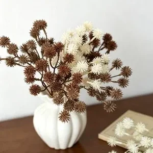 Vintage Herbstfarben Wilddorn-Bündel, 28 cm, Kunststoff, echt aussehende Dekoration für Vasen, Hochzeiten, Schaufenster, Tischdekoration