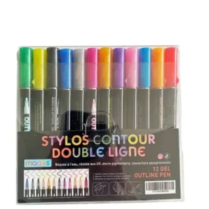 MAGIKS Double Line Kontur Stifte, 12er-Set