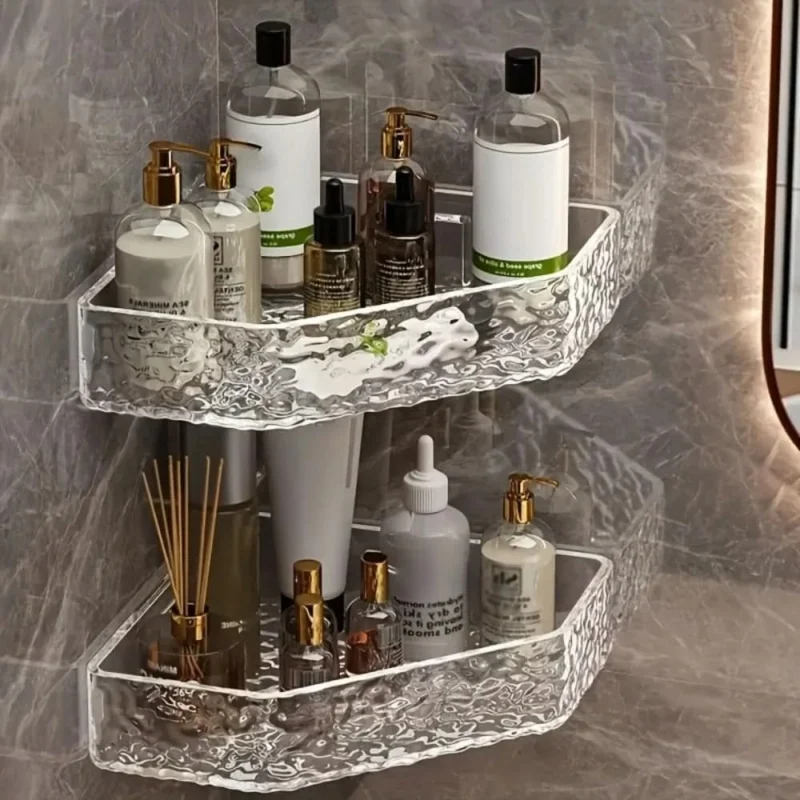 GLACIERA – Corner Glacier Design Bathroom Shelf Organizer