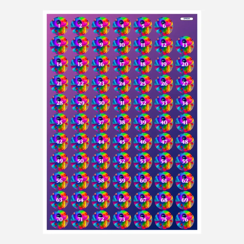 Bunte Diamond Painting Döschenaufkleber mit Regenbogendrache Motiv zur einfachen Organisation der Steinfarben