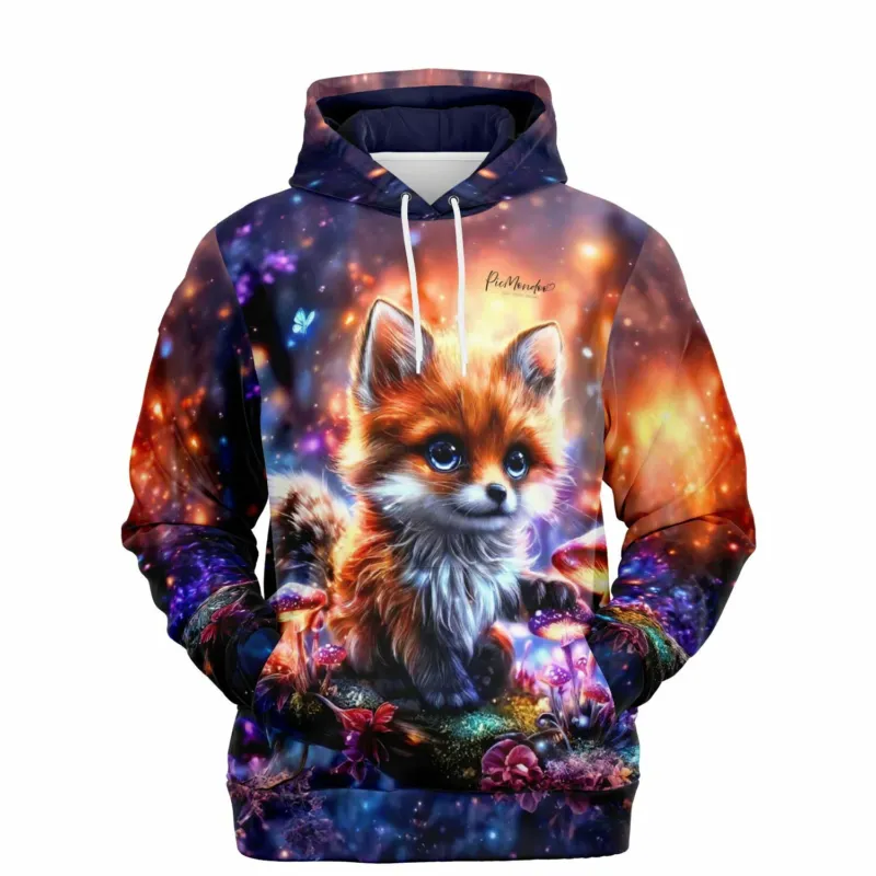 Fynni Hoodie mit Fuchs-Motiv im magischen Wald-Design, passend zu beliebten Diamond Painting und Malen nach Zahlen Motiven