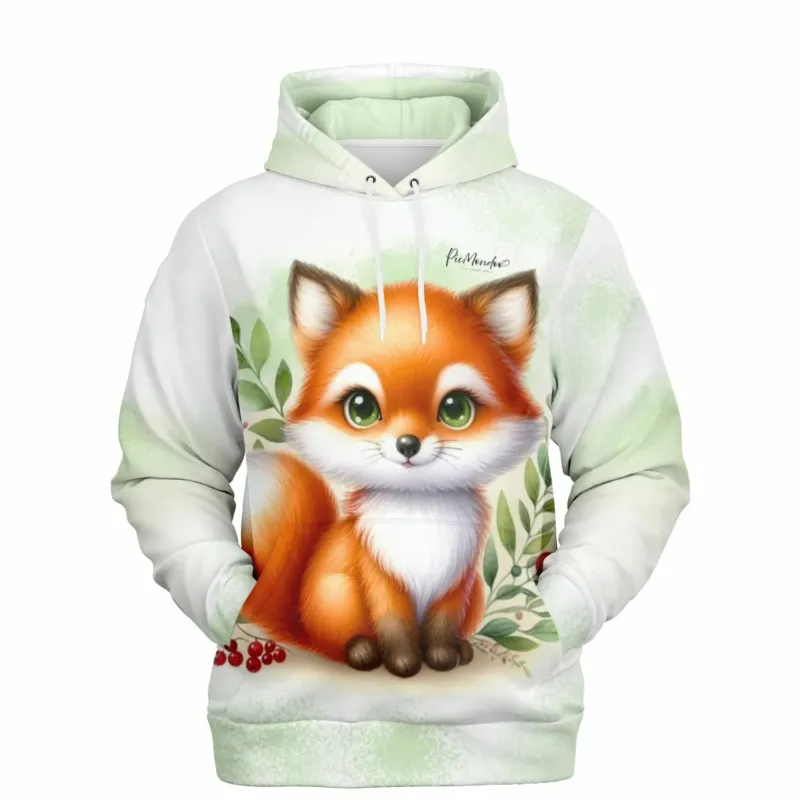 Dreamer Hoodie Freddy Füchschen mit süßem Fuchs-Motiv im Stil von Diamond Painting und Malen nach Zahlen Designs.