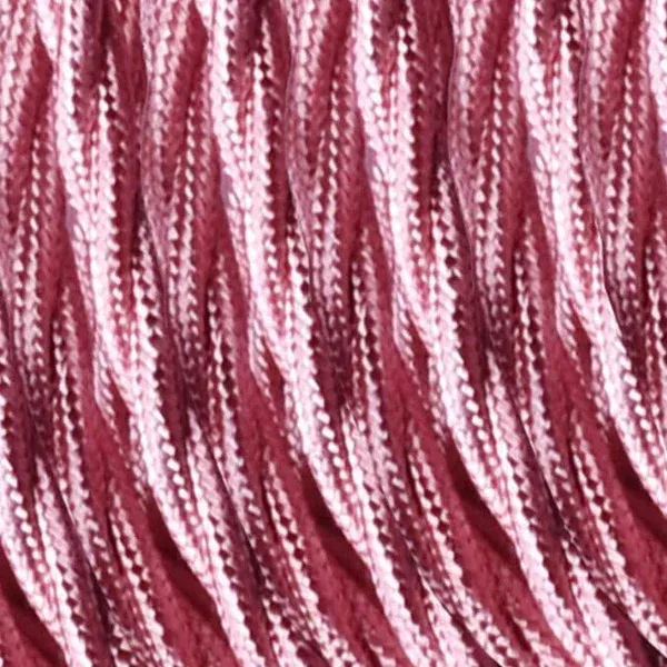 Modernes Lampenkabel Rosa Stoffkabel 0,75mm²