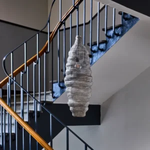 Lampe, HDMesh, Børstet sølvfinish