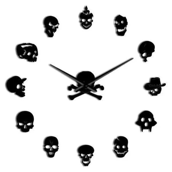 DIY Wanduhr mit Totenkopf Piraten – Bild 2