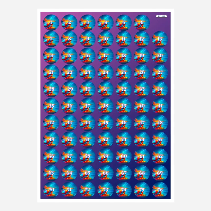 Bunte Diamond Painting Döschenaufkleber mit Turtle-Motiv zur effizienten Organisation der Steinfarben beim Basteln