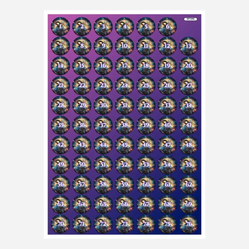 Diamond Painting Döschenaufkleber Steinbock Motiv für eine organisierte Sortierung deines Zubehörs passend zum Set.