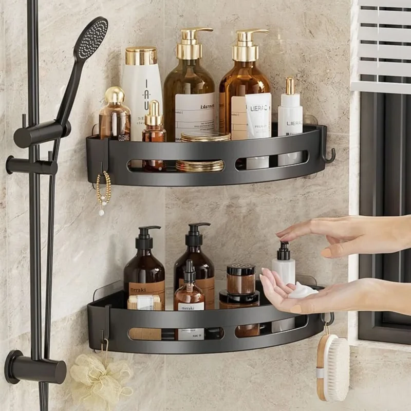 STORAVEX – No Drill Adhesive Shower Shelf Organizer