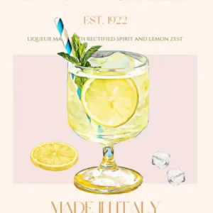 Illustration Of A Limoncello Drink
