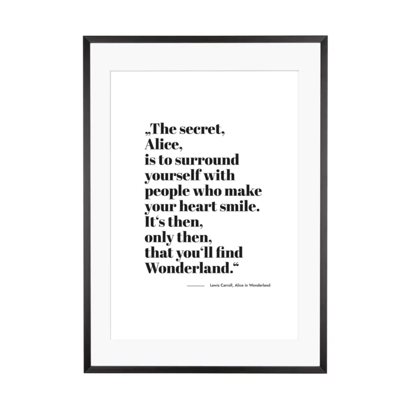 Art Print | The secret of Wonderland, Alice....