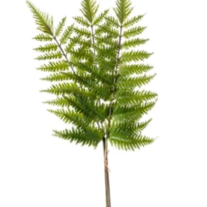 Glanz Schildfarn künstlich 58 cm - 3 Stiele - Grün