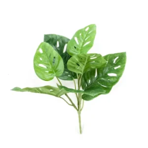 Monstera künstlich 30 cm - 1 Steckstab - Grün