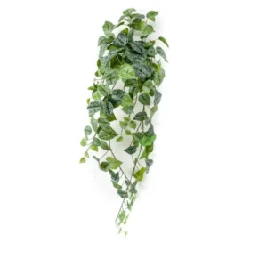 Scindapsus pictus künstlich Hänger 90 cm - 1 Steckstab - Grün / grau