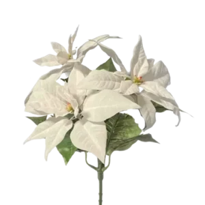 Künstliche Poinsettia - Augustus, 32 cm, Kunstpflanze von aplanta, Steckpflanze, in Natur, für drinnen