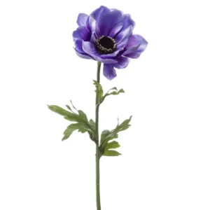 Anemone künstlich 45 cm - 1 Stiel - Violett