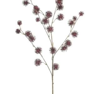 Disteln künstlich 85 cm - 1 Zweig - Bordeaux