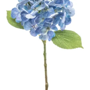 Hortensie künstlich 47 cm - 1 Kopf - Blau