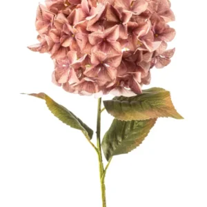 Hortensie XXL künstlich 90 cm - 1 Kopf - Vintage rosa