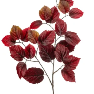 Birke künstlich 80 cm - 1 Zweig - Bordeaux