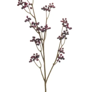 Beeren künstlich 75 cm - 1 Zweig - Violett