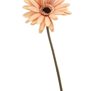 Gerbera künstlich 58 cm - 1 Stiel - Pfirsich