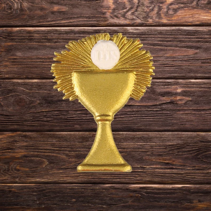 Hochwertiges Wachsdekor Kelch Gold