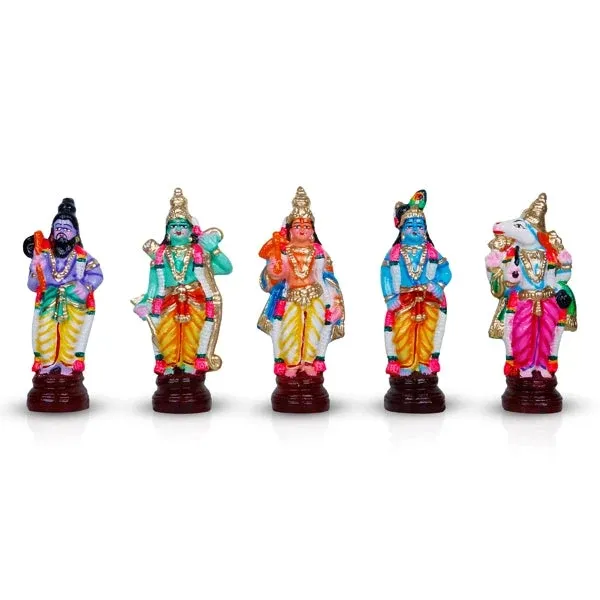 Dashavatharam 6 inch Clay Dolls – Bild 2