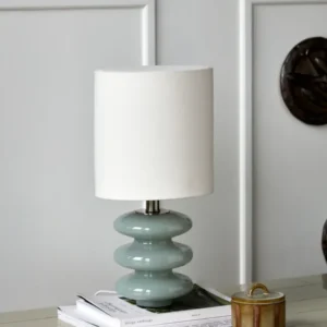 Bordlampe, HDStep, S, Lyseblå;Råhvid