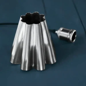 Lampeskærm, HDFlola, Brushed silver finish