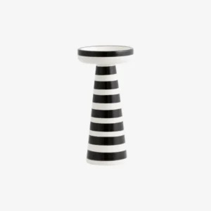 CUMO candle holder - black/white