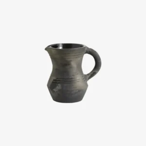 JUNIPER jug w. handle, terracotta - black