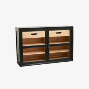 VIVA cabinet, 2 doors low - black