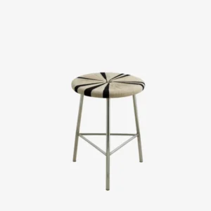 MORICE stool, low - black/ivory