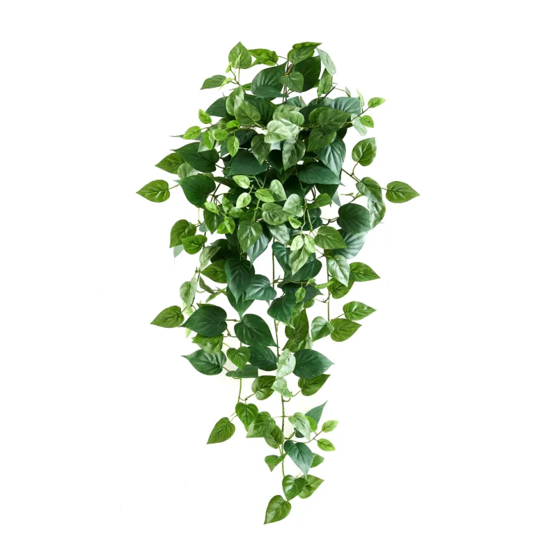 Künstlicher Hänge-Pothos - Melusine, 80 cm, Kunstpflanze von aplanta, Steckpflanze, in Grün, für drinnen