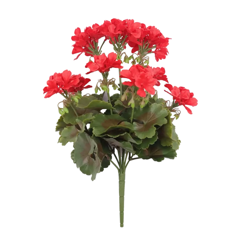 Künstliche Geranie - Perla | 40 cm rot