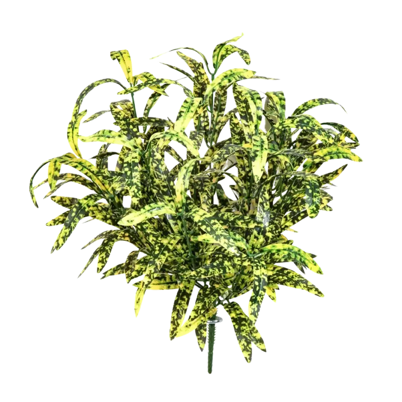 Künstliche Grünlilie - Bettina, 40 cm, Kunstpflanze von aplanta, Steckpflanze, in Gelb, für drinnen
