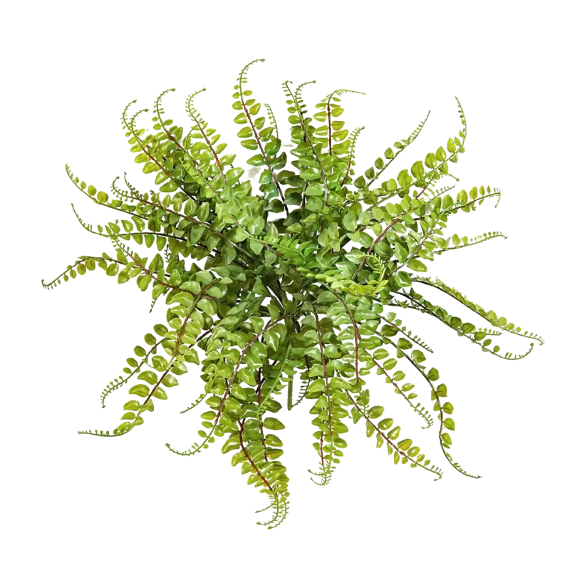 Künstlicher Streifenfarn - Carolina, 40 cm, Kunstpflanze von aplanta, Steckpflanze, in Natur, für drinnen
