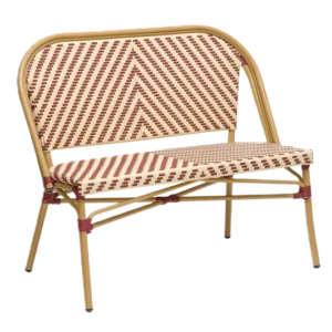 Claudine Bank mit französischem Flechtmuster 108 cm
