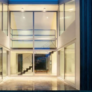 Blade LED Außeneinbauspot H 7,5cm 3000K IP65 für moderne Außenbeleuchtung an der Hausfassade