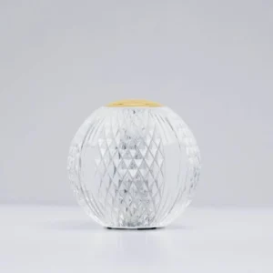 Brillante LED Tischleuchte 3200K Gold, moderne Nova Luce Tischlampe aus Acryl und Aluminium