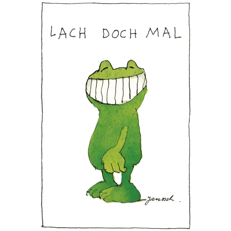 Janosch Leinwandbild - Lach doch mal