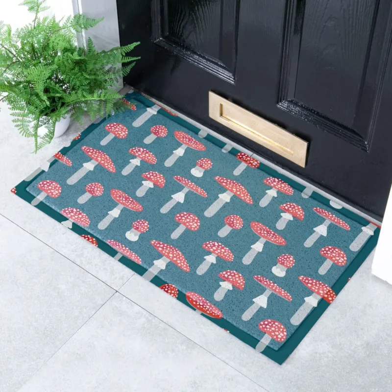 Agaric Mushroom Pattern Doormat (70 x 40cm)