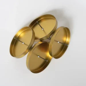 Kerzenhalter Stumpenkerzen gold