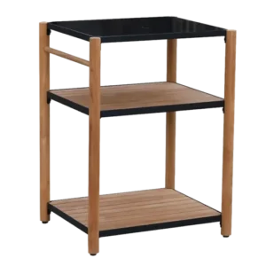 Dora Grilltisch aus Teak mit Granitplatte 60 x 50 cm