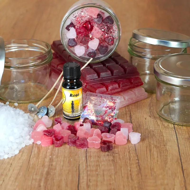Kreatives Duftkerzen Bastelset Valentinstag